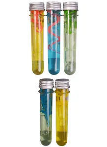 Игрушка, 1TOY/Вантой, Серия Мелкие пакости Слизь с фигуркой рептилии колба, 35гр