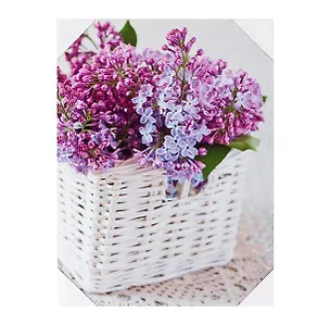 Картина Сирень в белой корзине (30х40) (740-012) 2430662