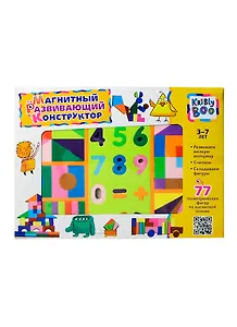 Магнитный развивающий конструктор (47070) (77 геометр. фигур) (3-7л.)