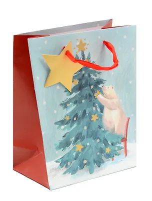 Пакет А5 23*18*10 "Белый мишка" НГ, бум.мат.ламинат 3040562