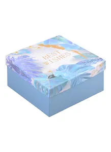 Коробка подарочная Best wishes 17*17*10см, картон