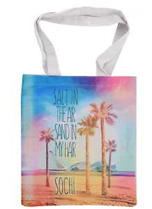 Сумка сувенирная Сочи Соль и песок (средняя)(текстиль)