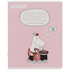 Тетрадь в линейку "Муми-тролли", 12 листов, в ассортименте