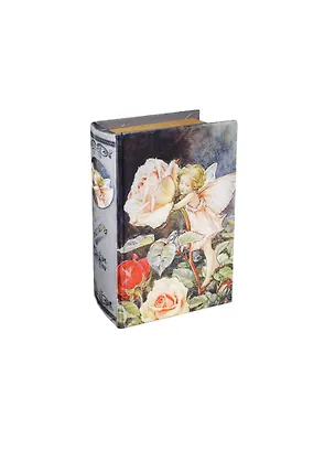Шкатулка-книга дерево с шелком Голландские розы (17*11*5 см) (521800) 2362863