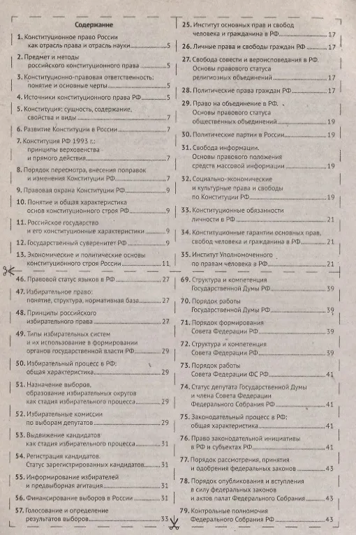Книга Шпаргалка по конституционному праву России () — 2