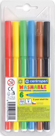 Фломастеры Centropen, 6 цветов — 215141 — 1