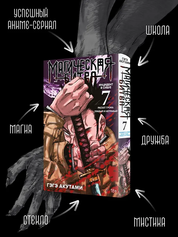 Магическая битва. Книга 7 (Том 13, 14) -  Инцидент в Сибуе: Раскат грома. Правый и неправый. (Jujutsu Kaisen). Манга 2980393 — 7