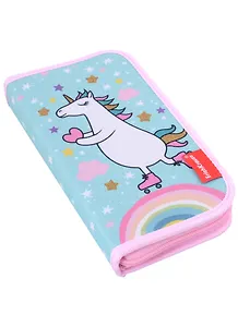 Пенал 1отд. "Rainbow Skate" с наполнением, 110*205*25, полиэстер, ErichKrause