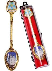 Ложка сувенирная Астрахань (эмаль) (115-82)