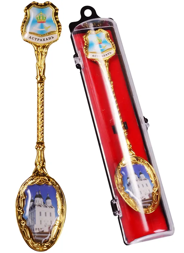 Ложка сувенирная Астрахань (эмаль) (115-82) 2596779 — 1