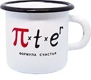 Кружка металлическая эмалированная СПб. Формула счастья
