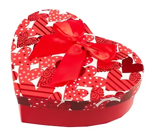 Коробка подарочная "Сердце" 16*14*6, картон