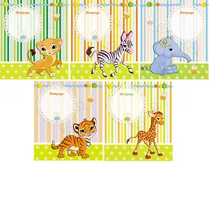 Тетрадь в крупную клетку Unnika, "Ребятам о зверятах", 12 листов, в ассортименте