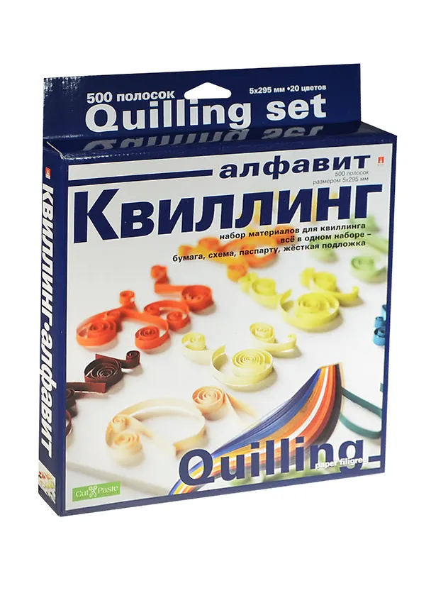 HOBBY TIME Набор для квиллинга №6 Алфавит 500 полос 2423042 — 1