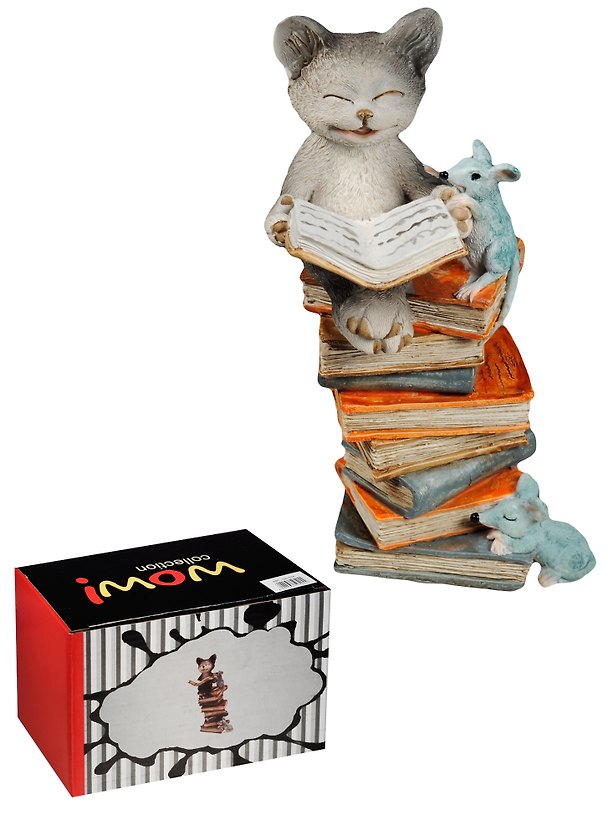 Фигурка  Кошка с мышкой (8,5х6,5х15) (450-524) 2570313 — 1