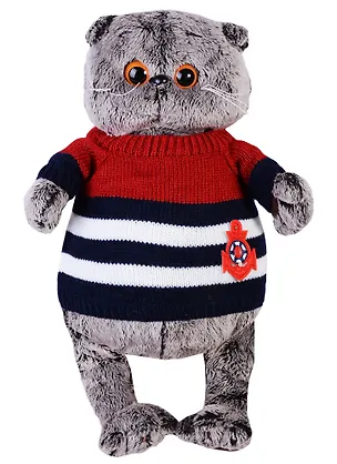 Мягкая игрушка Басик в морском свитере (30 см) (Ks30-069) 2623624