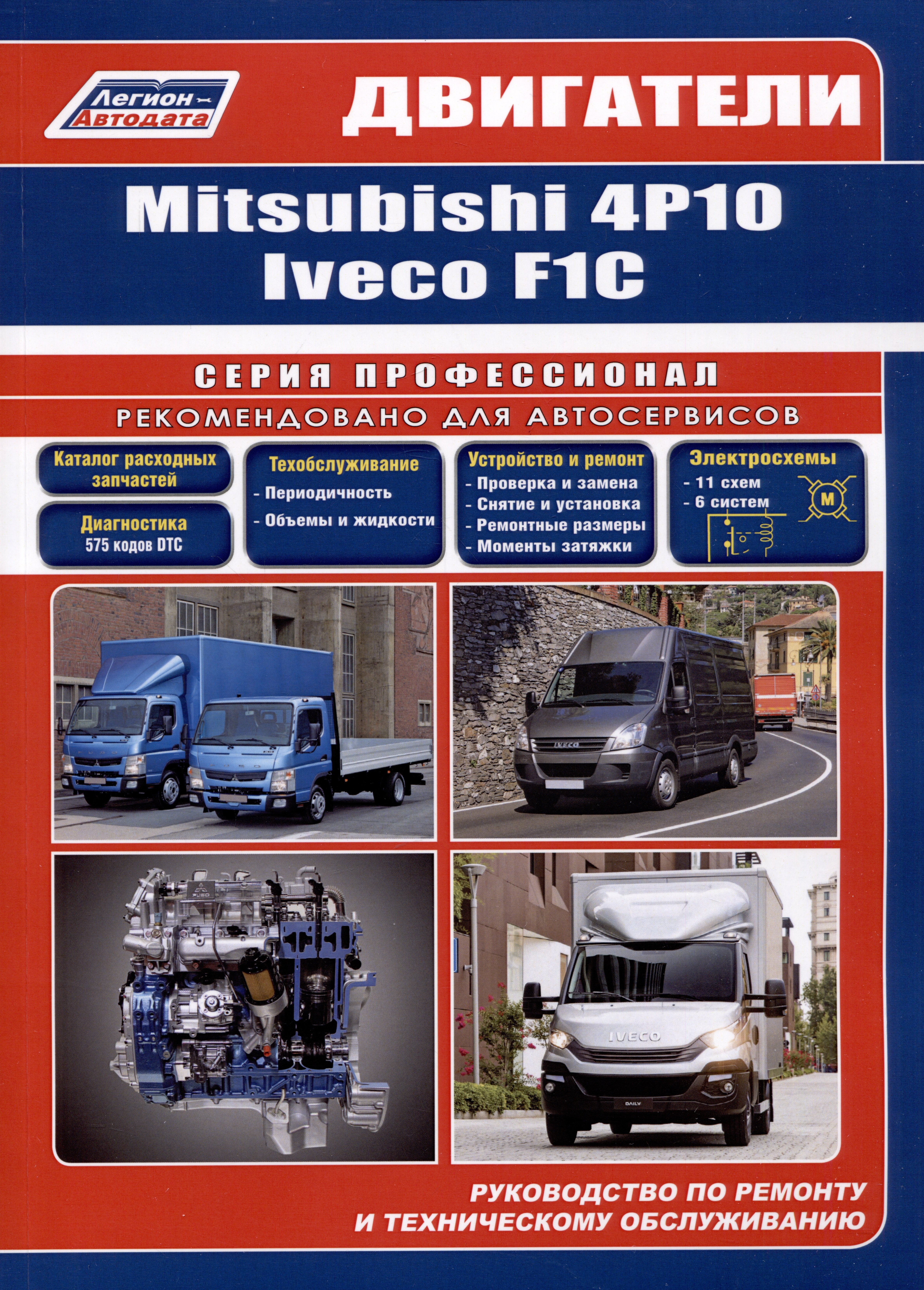 

Двигатели Mitsubishi 4P10 и Iveco F1C (3,0л.). Руководство по ремонту и техническому обслуживанию