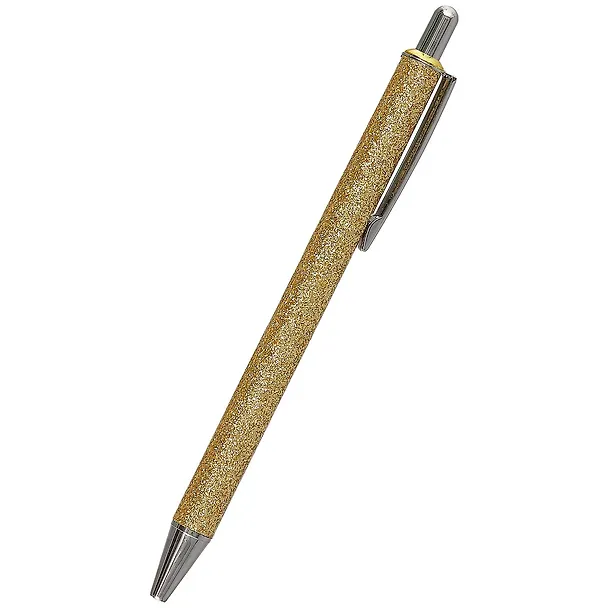 Шариковая ручка синяя автоматическая, «Glitter Gold Happiness» 250442 — 1