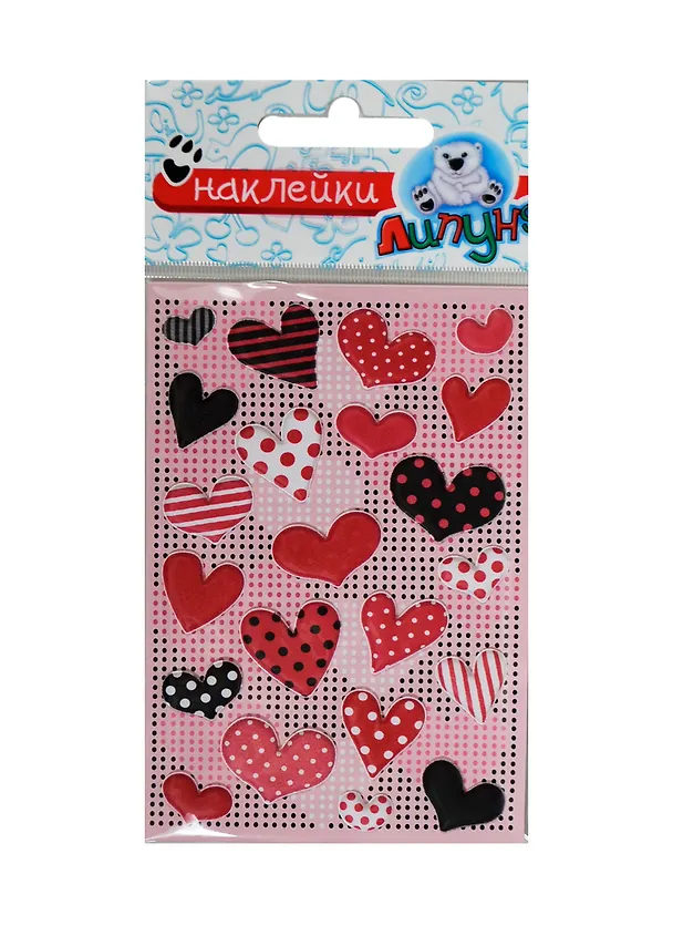 Зефирные наклейки сердца (MMS013) 2362778 — 1