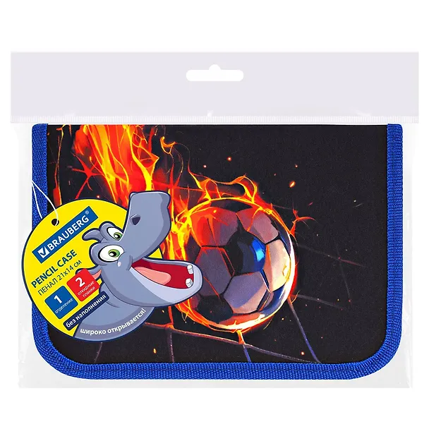 Пенал 1 отделение "Burning ball" 21*14 см, полиэстер 3106009 — 12