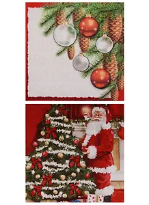 Набор салфеток для декупажа Санта у ёлки (60753/TL658000)