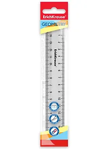 Линейка 15см "Clear" прозр., подвес, ErichKrause