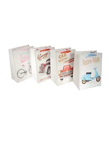 Пакет подарочный бумажный А4 26*32*12.5 "Retro", нейтральный, матовый ламинат, Kairui