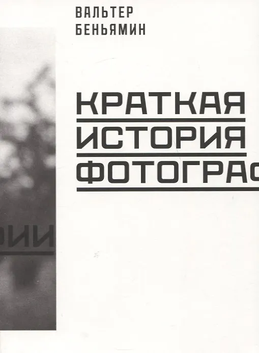 Книга Краткая история фотографии (Вальтер Беньямин) — 1