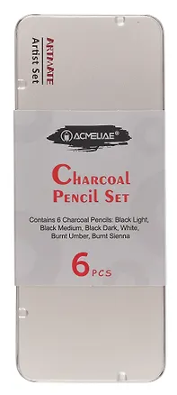 Карандаши угольные 06шт , мет.кор., ACMELIAE 3098630