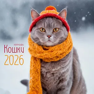 Календарь 2026г 320*320 "Кошки" настенный, на спирали 3108414