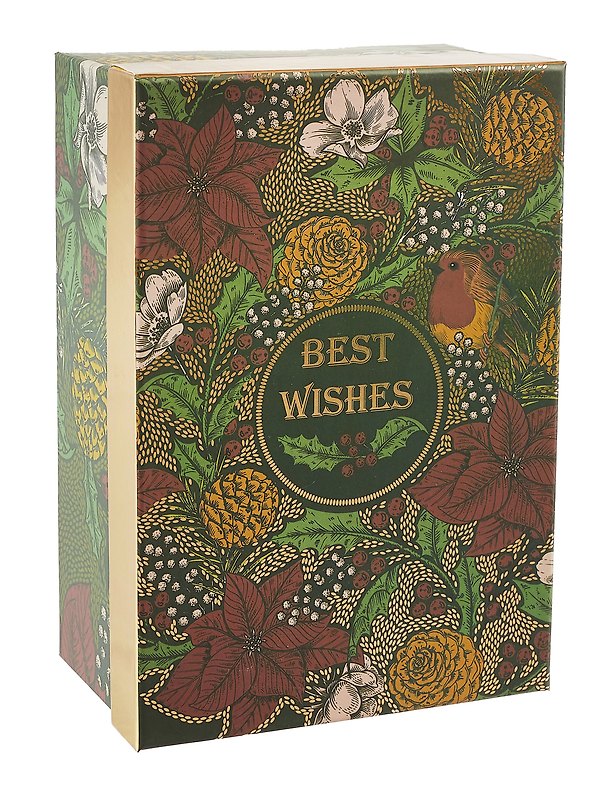 Коробка подарочная "Best wishes" 21*14*8.5, картон 3040600 — 1