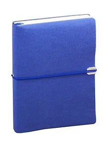 Ежедневник недат. А5 136л LITE BOOK синий, иск.кожа, интегр.переплет, тонир.блок