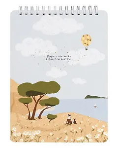 Скетчбук 156*207 45л "Soul", облака, мягк.переплет, микротекстурирование, ламинация, спираль, тиснение золотой фольгой,  бумага 190г/м2