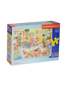 Пазлы 120 MIDI B-13104 Ветклиника (32х23см) (6+) (коробка) (Castorland)
