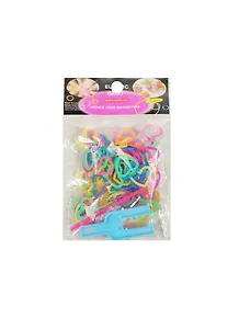 Резиночки фигур. для плетения браслетов с инструм. в наб. Сердечки (200шт) (11000501) (упаковк