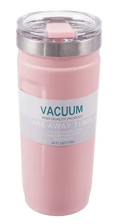 Термостакан Персиковый (пластик/металл) (710мл) (12-07599-M7) 3045408