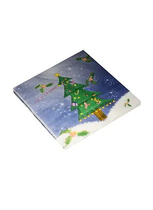 Салфетки (20шт/уп) Елка на синем (НГ) (11-01662-L24) 2534809