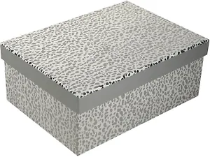 Коробка подарочная "Пятнышки" металлик 18.5*12.5*7.5см