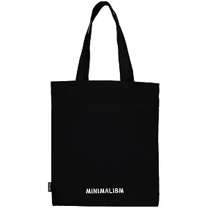 Сумка-шоппер Minimalism черная, текстиль, 40*32 см.