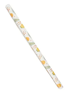 Бумага упаковочная 70*100см "Мандарины"  НГ,инд.уп.