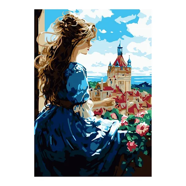 Картина-раскраска по номерам «У окна», 20 х 28,5 см, на картоне, Lori 3056508 — 1