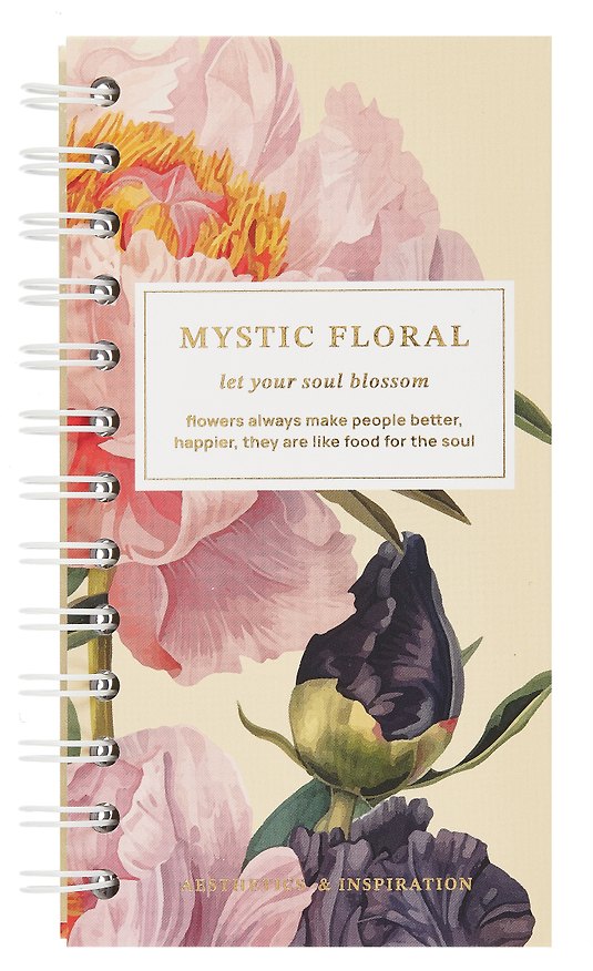 Записная книжка «Blossom. Peonies» 94х174 мм, 100 листов в клетку, спираль 3077739 — 1