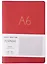 Записная книжка А6+ 80л лин. "Format" красн.иск.кожа, интегр.переплет, тиснение фольгой, скругл.углы, инд.уп. — 2947927 — 1