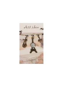 Кулоны в асс. 2 Подвеска Эйфелева башня с часами (QA 6721) (14021271) (упаковка)