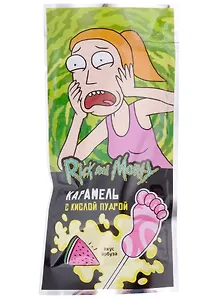 Рик и Морти Карамель на палочке с кислой пудрой, 10г