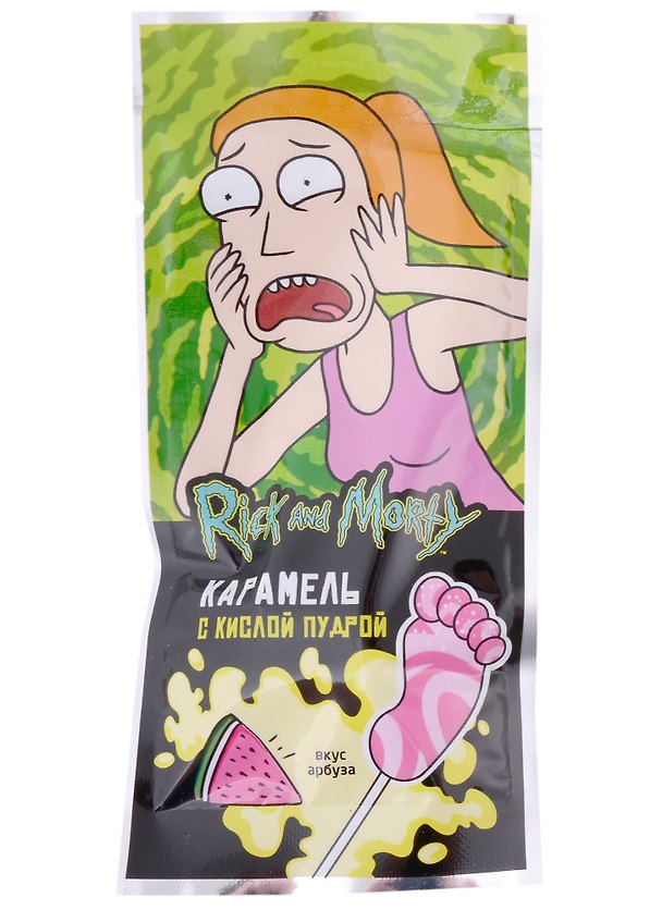 Рик и Морти Карамель на палочке с кислой пудрой, 10г 2911843 — 1