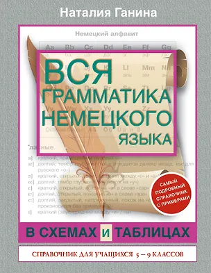 Книга Вся грамматика немецкого языка в схемах и таблицах: справочник для 5-9 классов (Наталия Ганина)