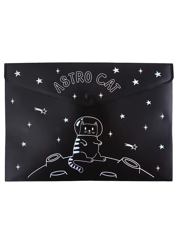 Папка -конверт «Astro cat» А4 на кнопке 262517 — 1