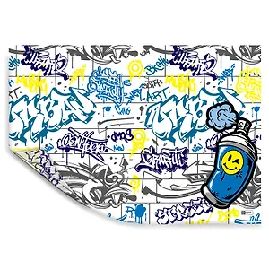 Клеенка для уроков труда "ГРАФФИТИ" 500*700мм, ПВХ 130мкм, подвес