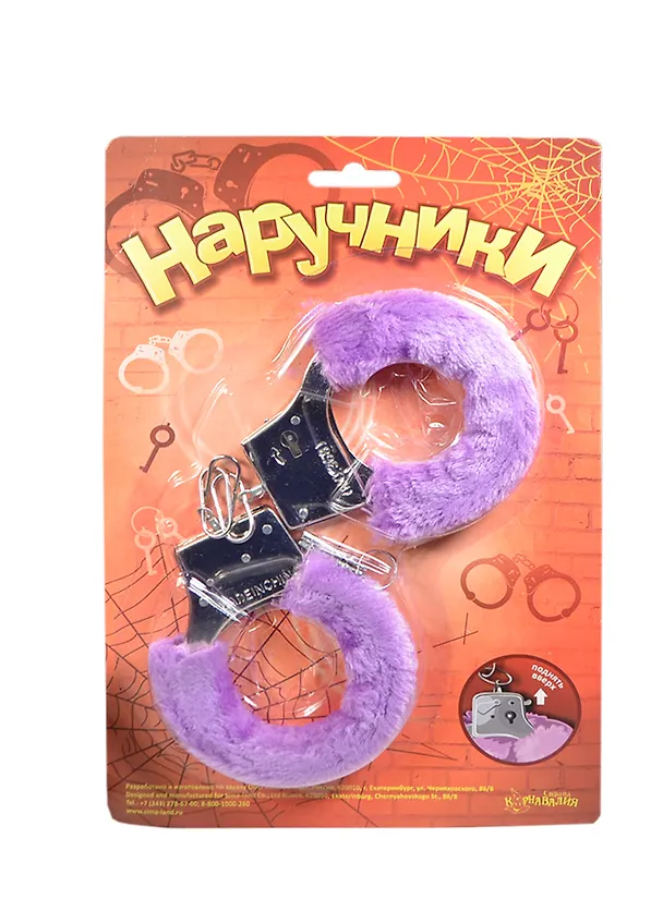 Наручники меховые фиолетовые (329111) 2417987 — 1